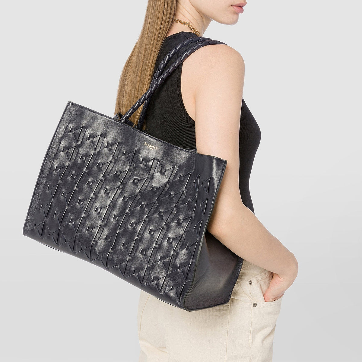1928 Soft Tote leather bag - Midnight Blue
