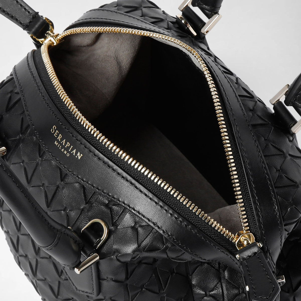 Mini Ani bag Mosaico Black - Black