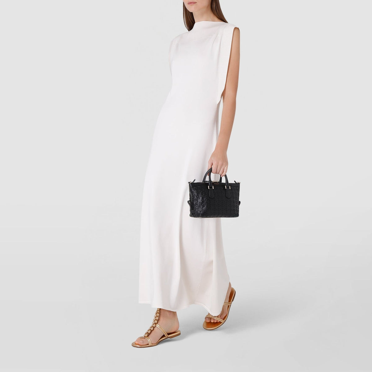 Mini Ani bag Mosaico Black - Black