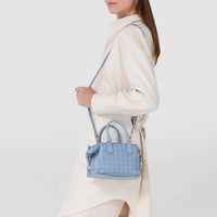 Mini sac Anì en cuir Mosaico - Cornflower