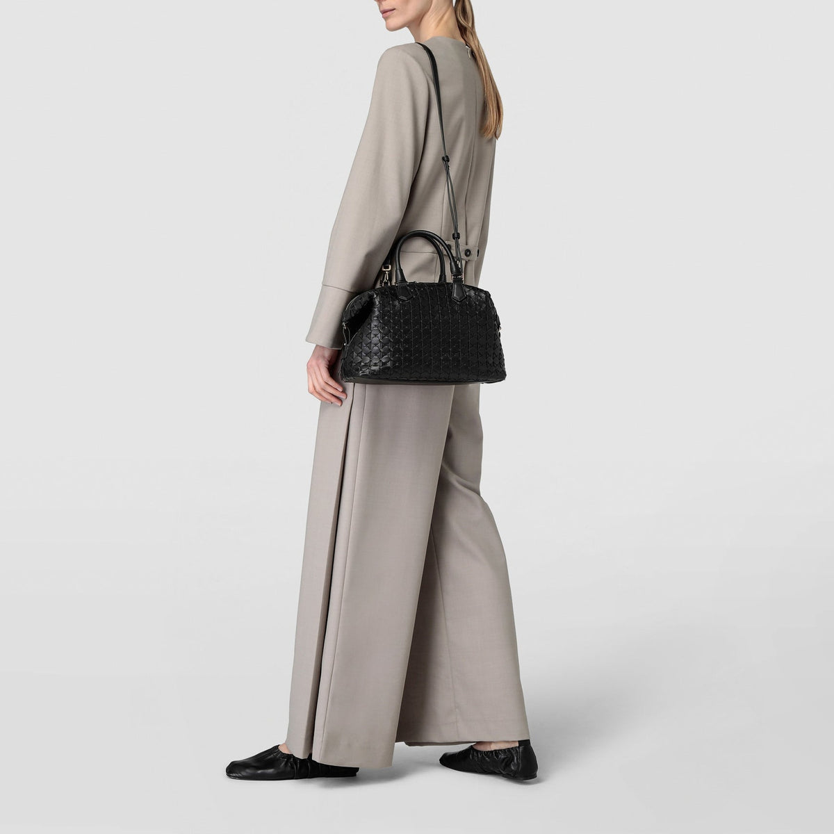 Anì Mosaico leather bag - Black