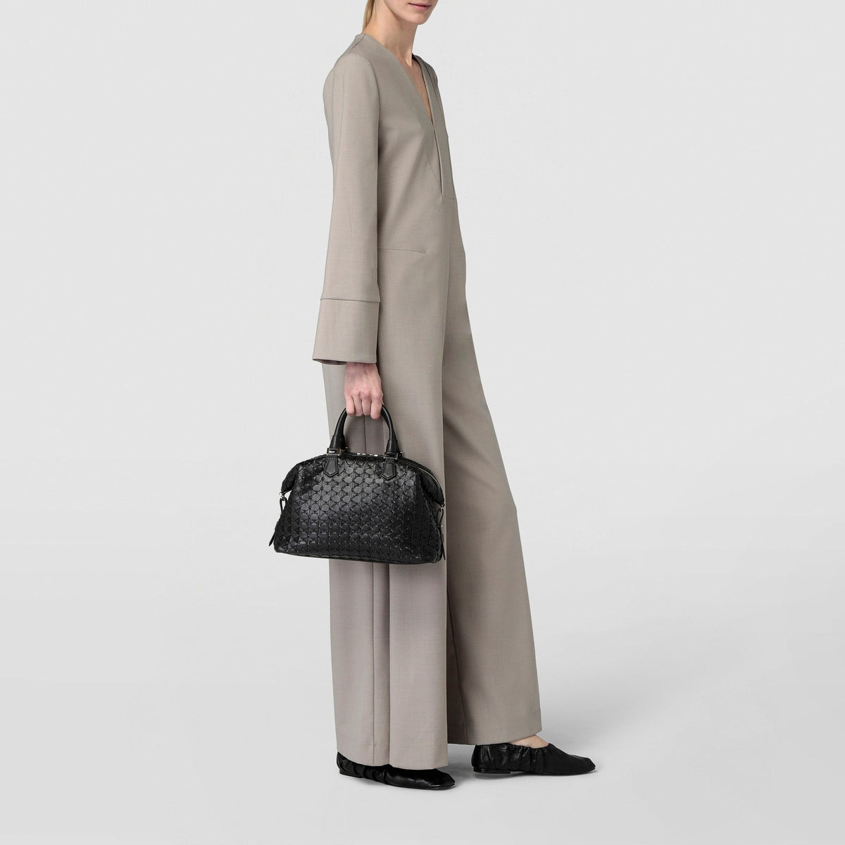 Anì Mosaico leather bag - Black