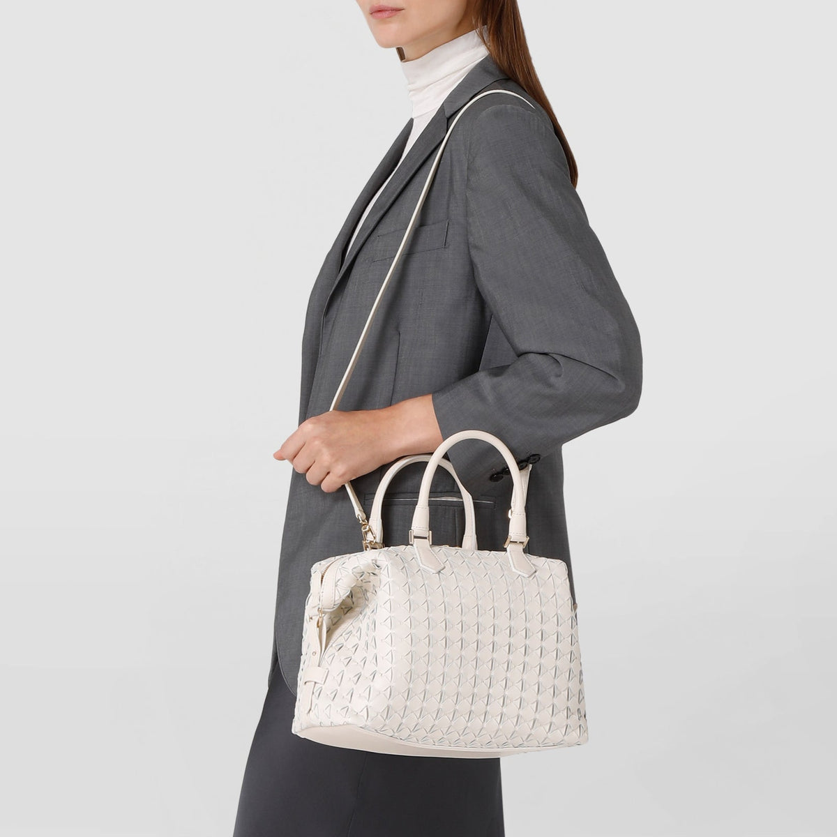 Sac Anì Mosaico en cuir - Rosewood