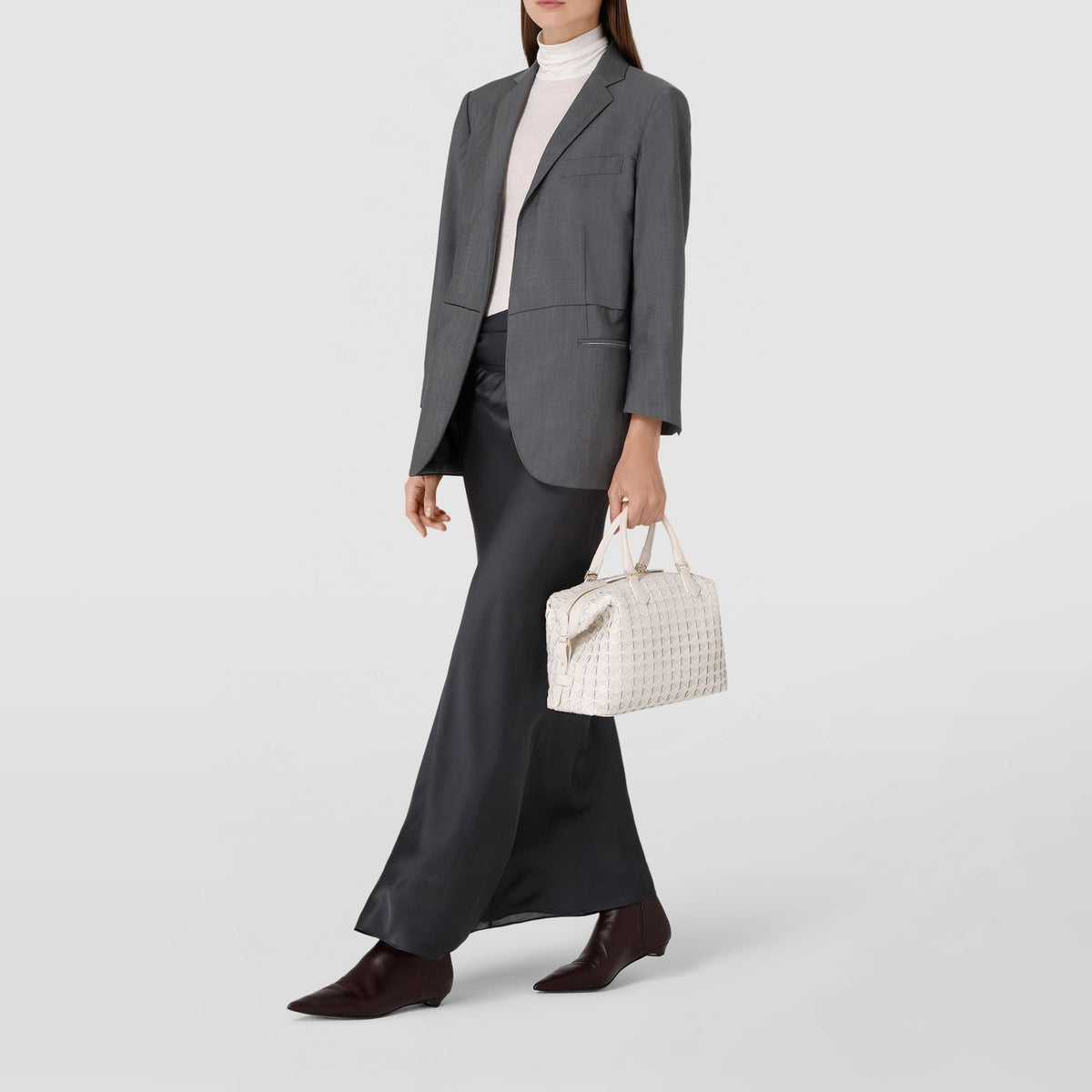 Sac Anì Mosaico en cuir - Off White