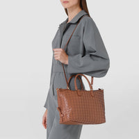 Anì Mosaico leather bag - Tan