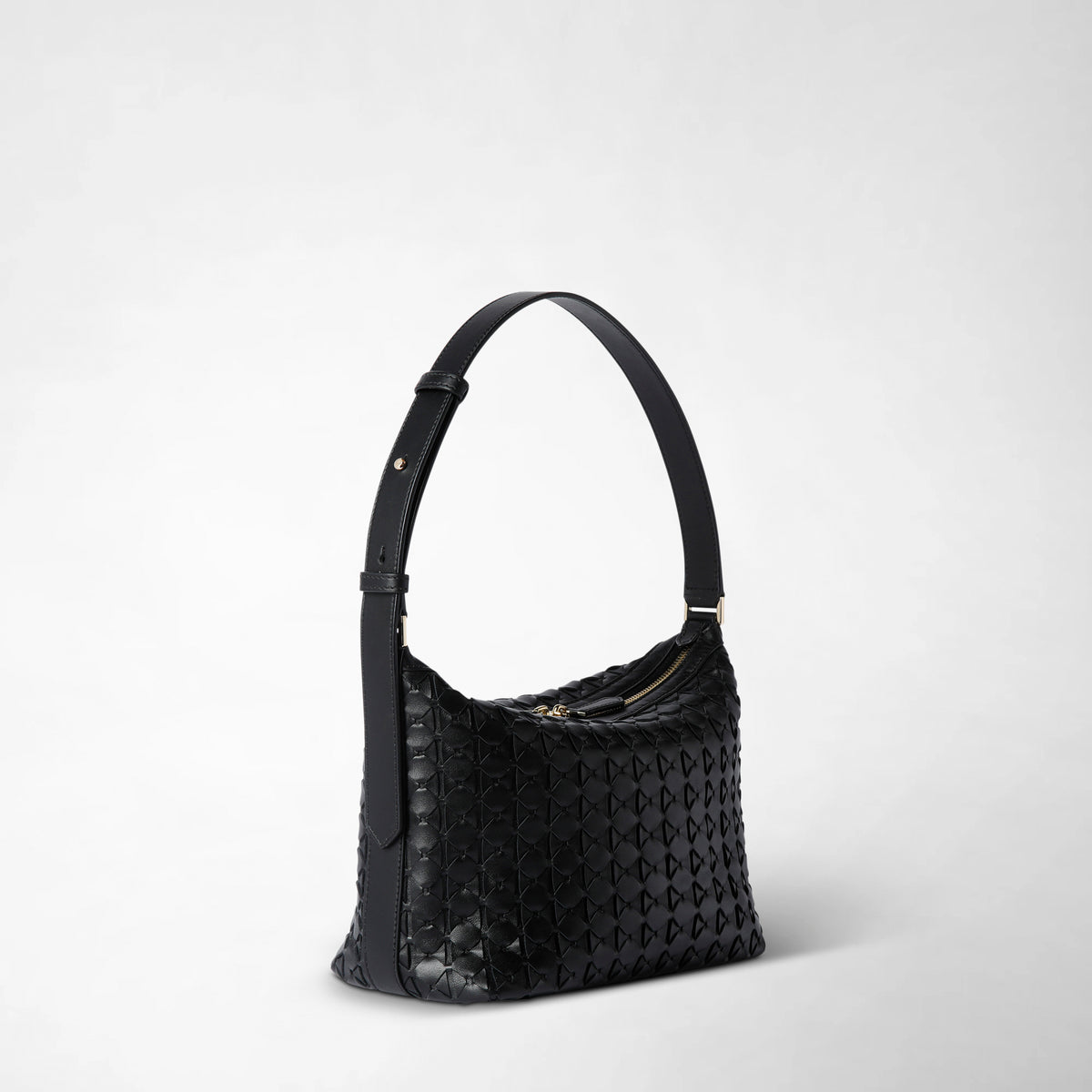 Small Ani shoulder bag Mosaico Black - Black
