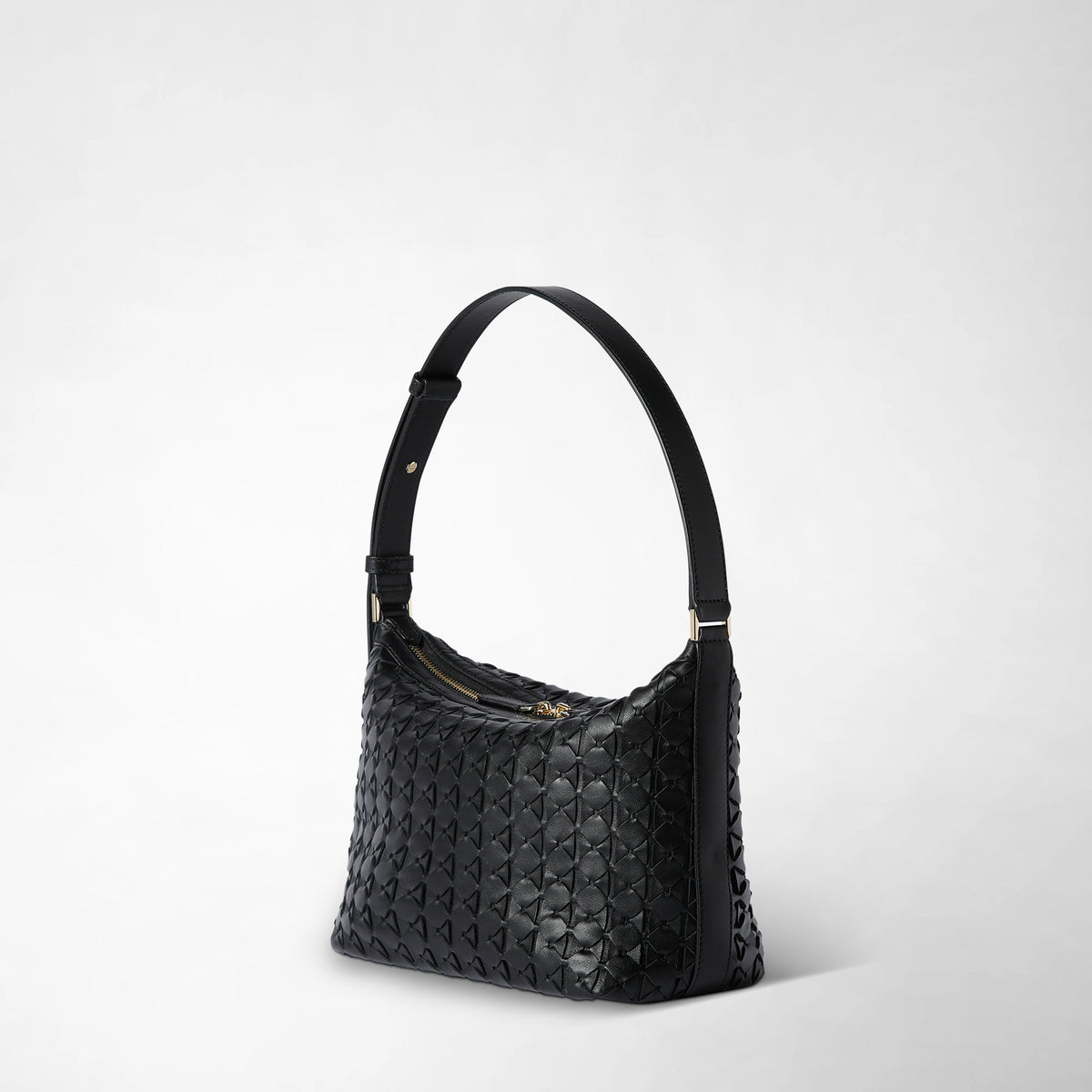 Small Ani shoulder bag Mosaico Black - Black