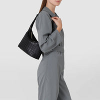 Petit sac à bandoulière Anì Mosaico en cuir - Black
