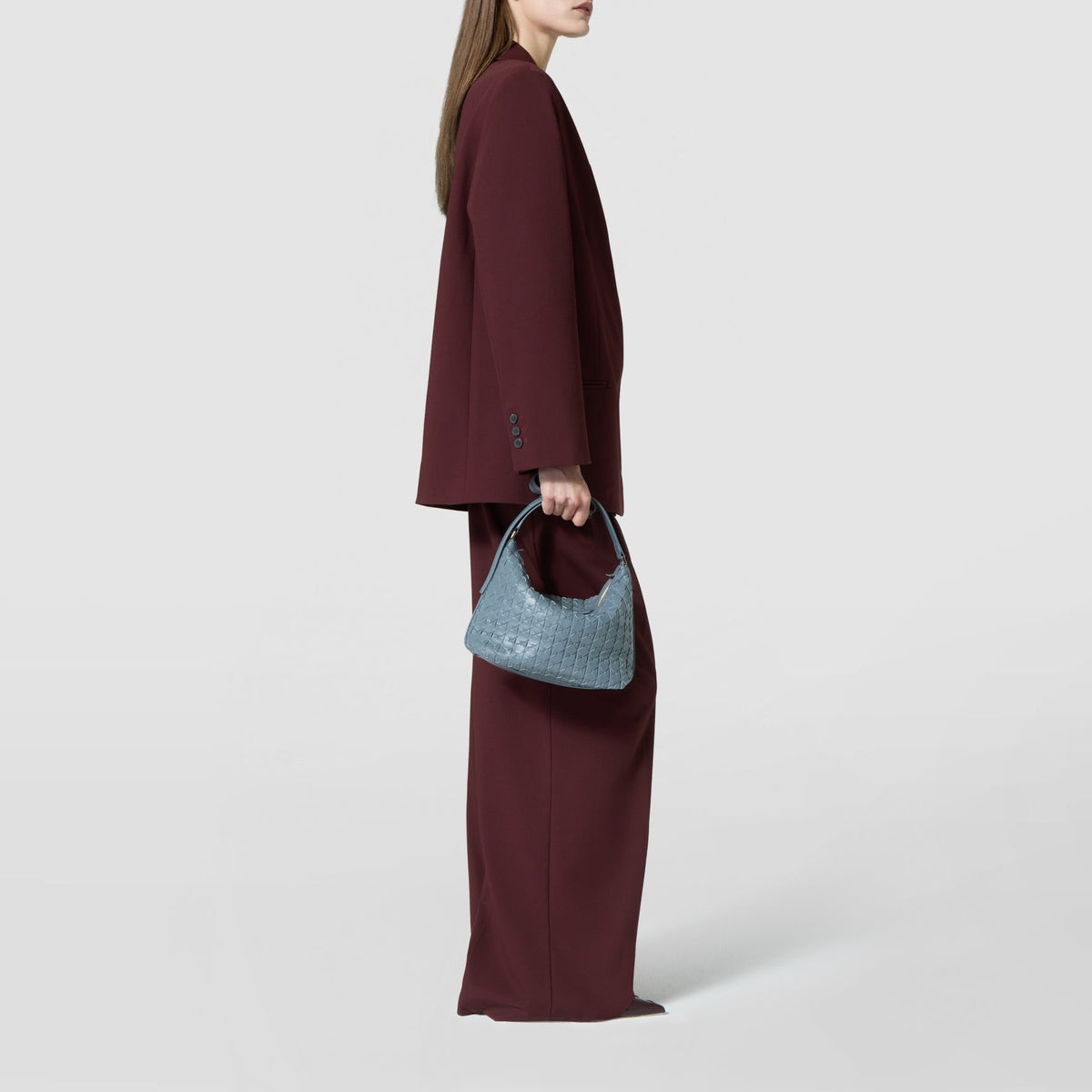Petit sac à bandoulière Anì Mosaico en cuir - Storm