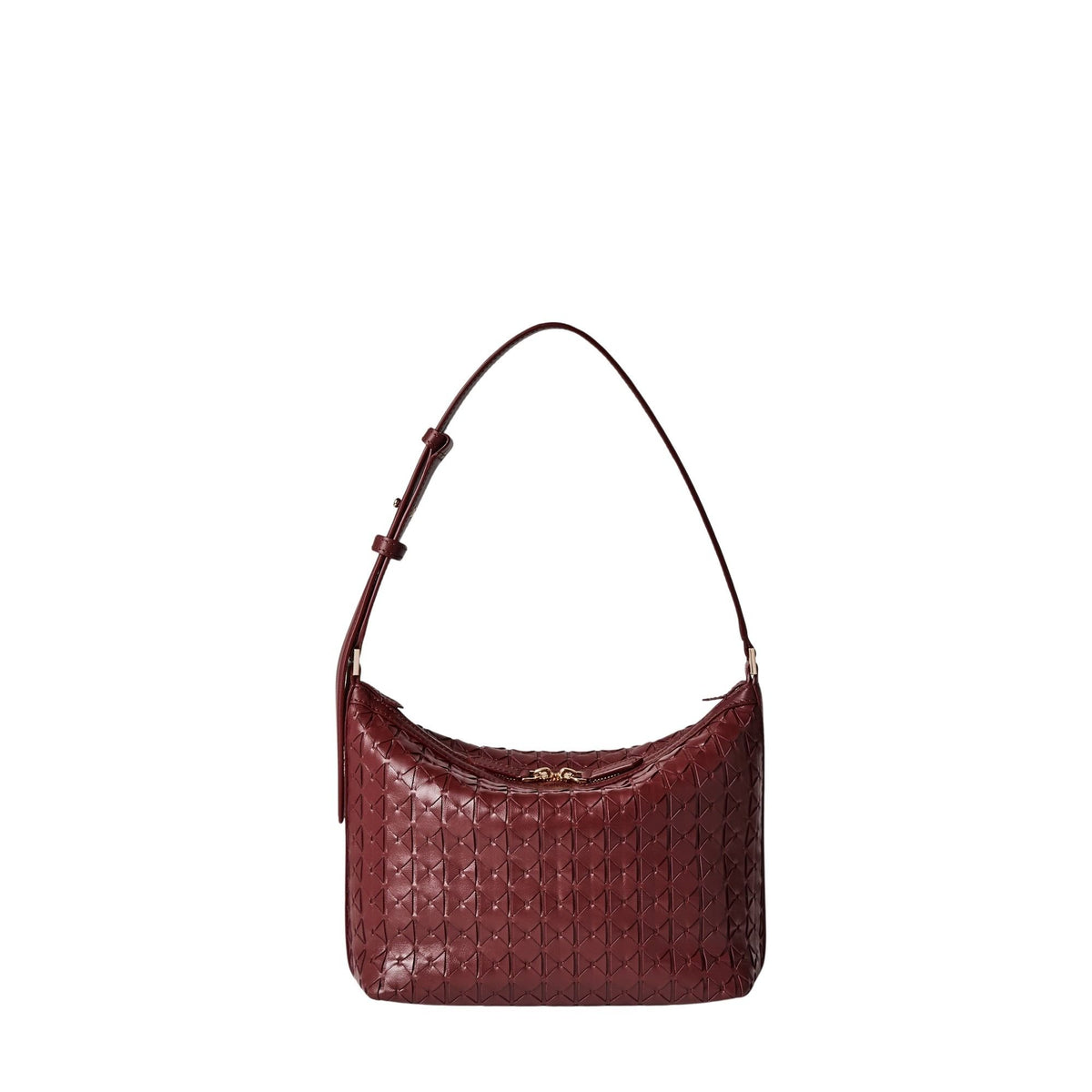 Anì Mosaico small leather shoulder bag - Rosewood