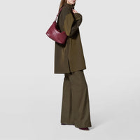 Anì Mosaico small leather shoulder bag - Rosewood