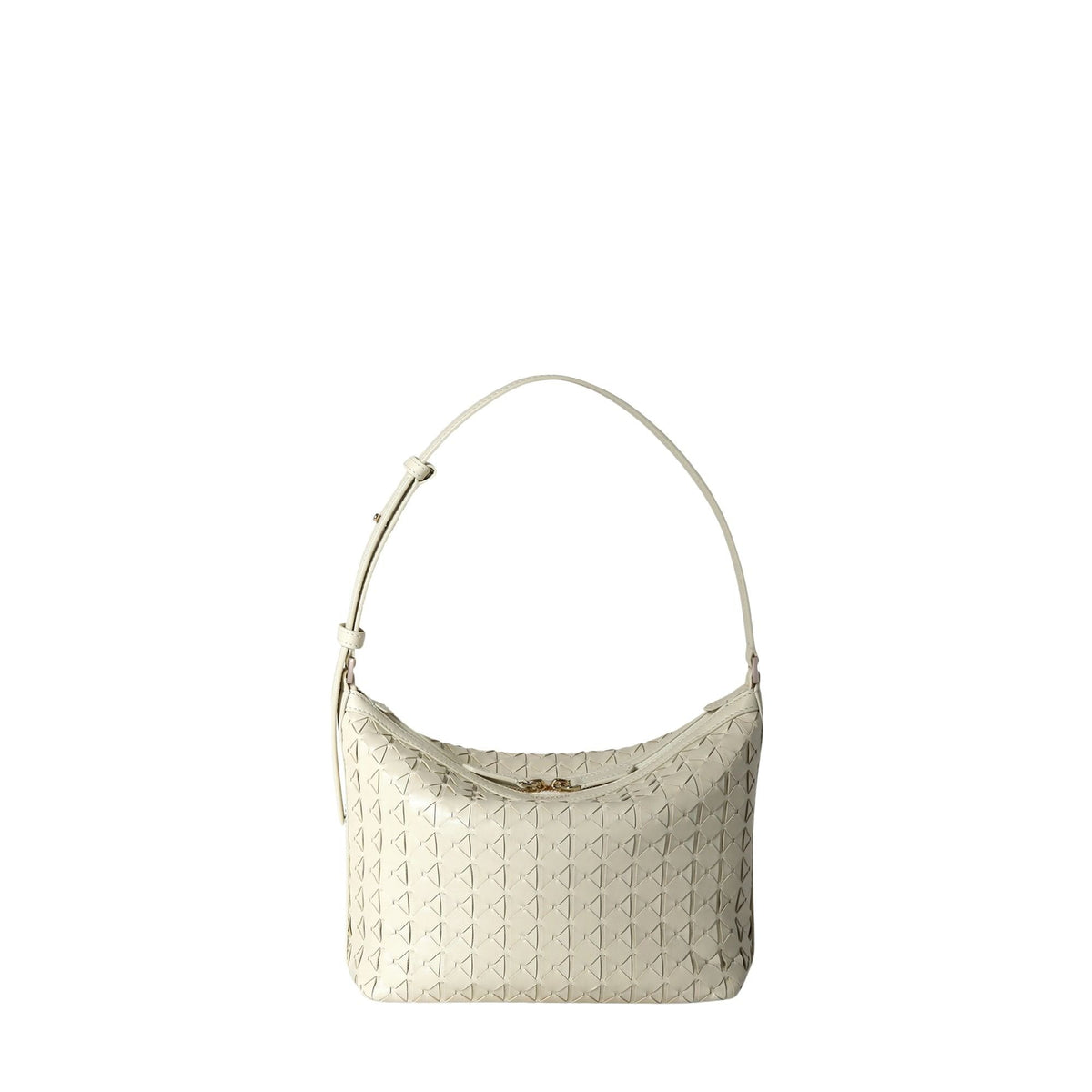 Anì Mosaico small leather shoulder bag - Off-White