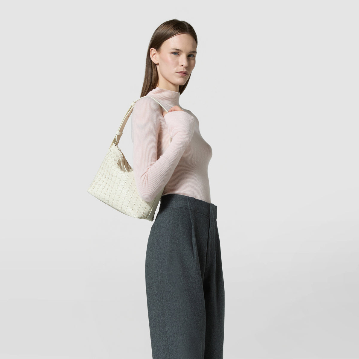 Small Ani shoulder bag Mosaico Off White - Off White
