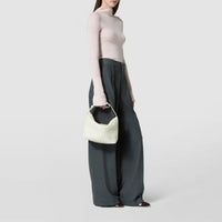 Anì Mosaico small leather shoulder bag - Off-White