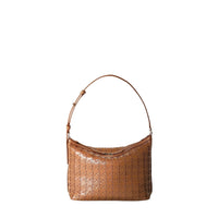 Anì Mosaico small leather shoulder bag - Tan
