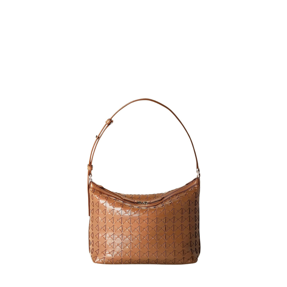 Anì Mosaico small leather shoulder bag - Tan