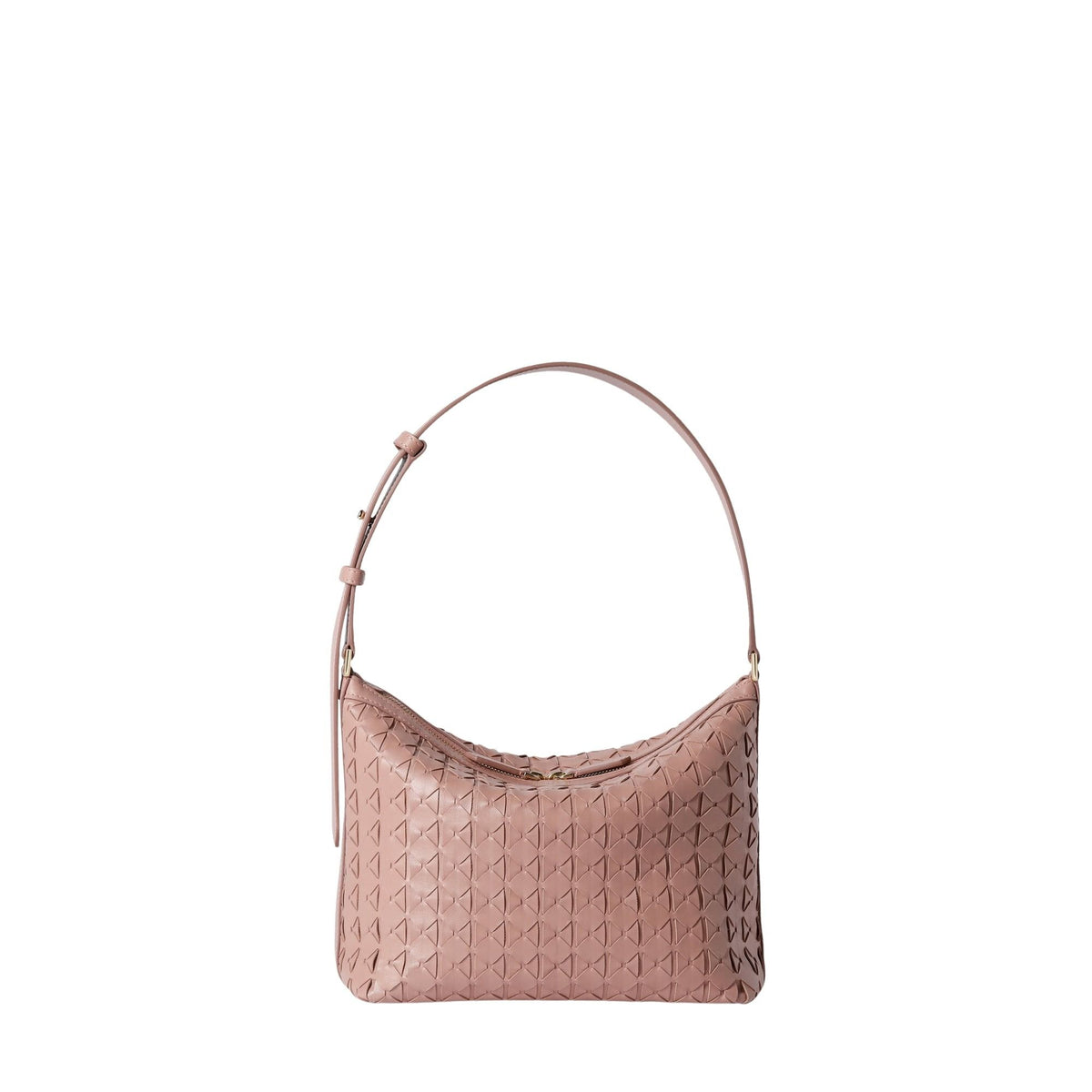 Petit sac à bandoulière Anì Mosaico en cuir - Blush