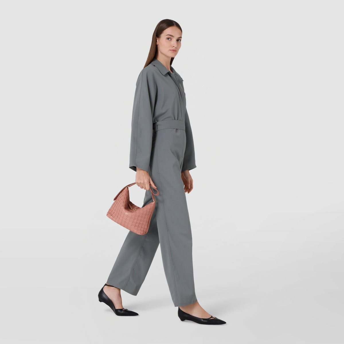 Small Ani shoulder bag Mosaico Blush - Blush
