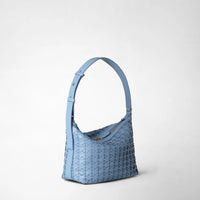 Petit sac à bandoulière Anì en cuir Mosaico - Cornflower
