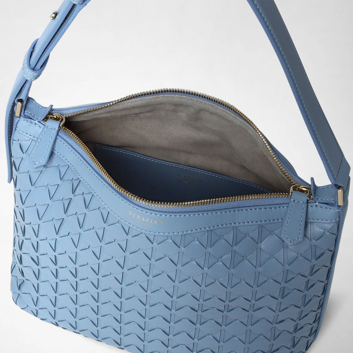 Small Ani shoulder bag Mosaico Cornflower - Cornflower