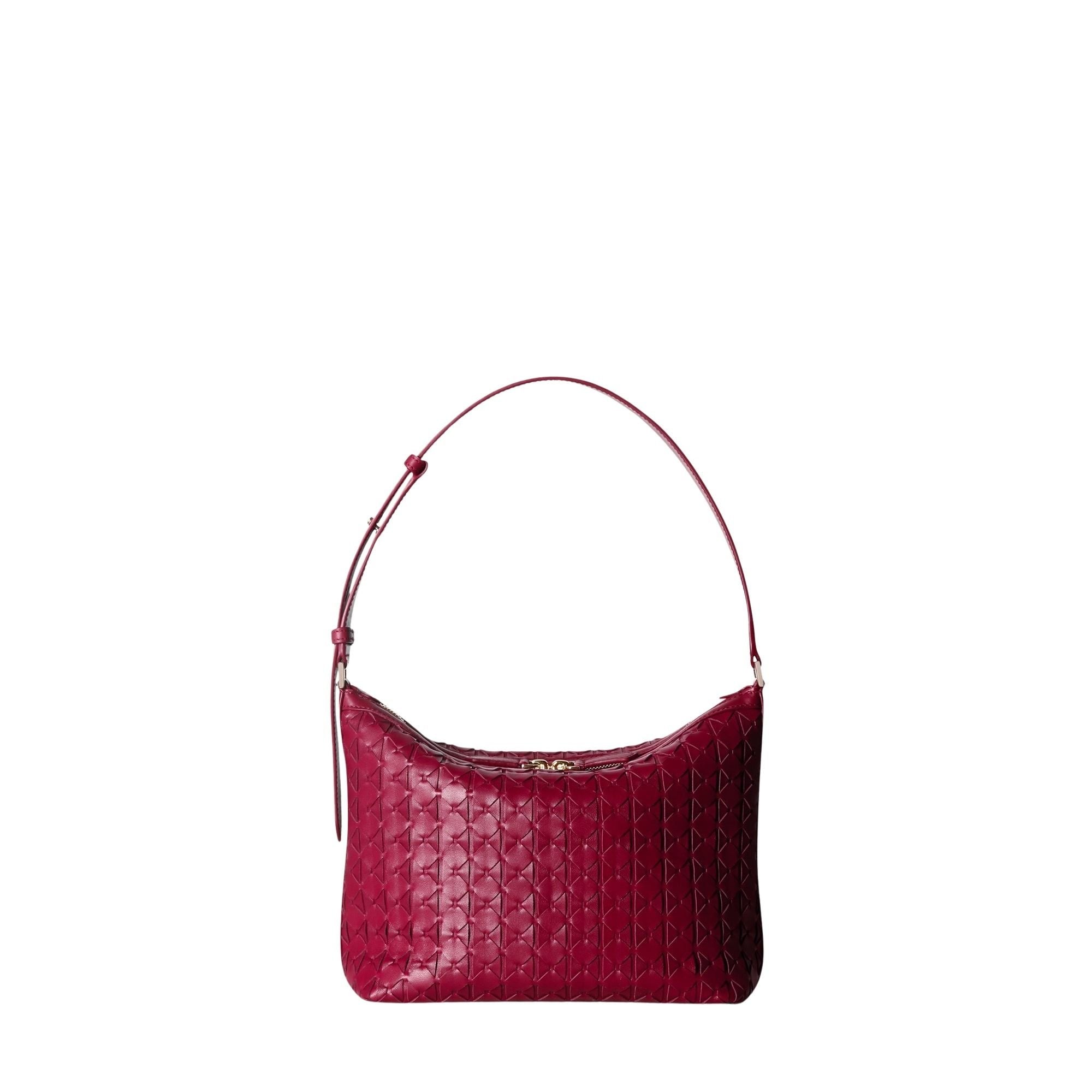 Petit sac à bandoulière Anì en cuir Mosaico - Lipstick
