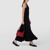 Petit sac à bandoulière Anì en cuir Mosaico - Lipstick