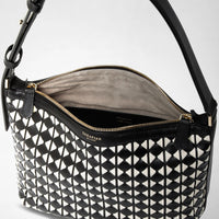 Small Ani shoulder bag Mosaico Black/Off White - Black & Off White