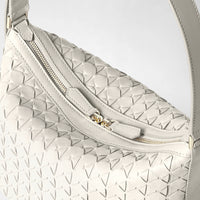 Sac à bandoulière Anì en cuir Mosaico - Off White