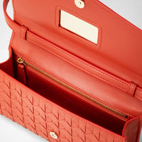 Pochette w/mirror Mosaico Coral Red - Coral Red