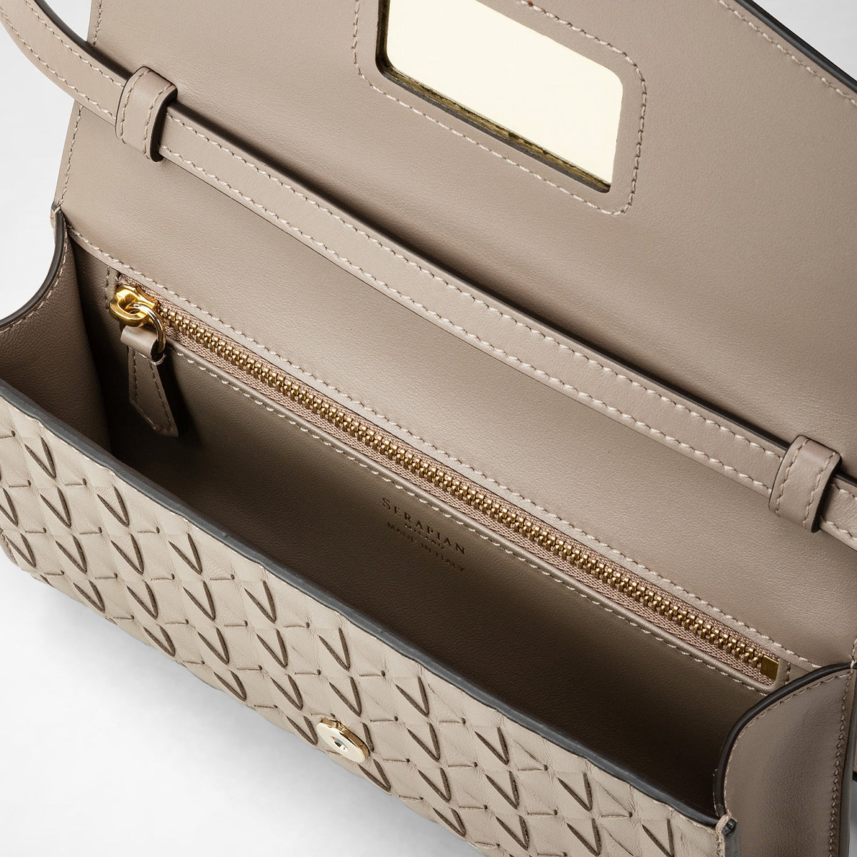 Pochette w/mirror Mosaico Sahara - Sahara