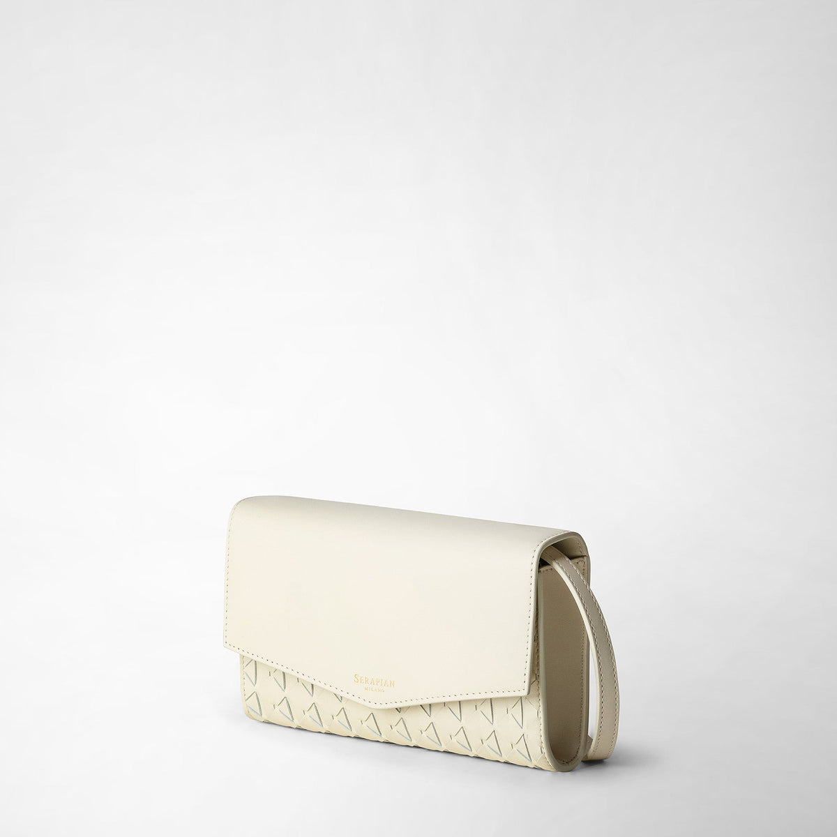 Pochette w/mirror Mosaico Off White - Off White
