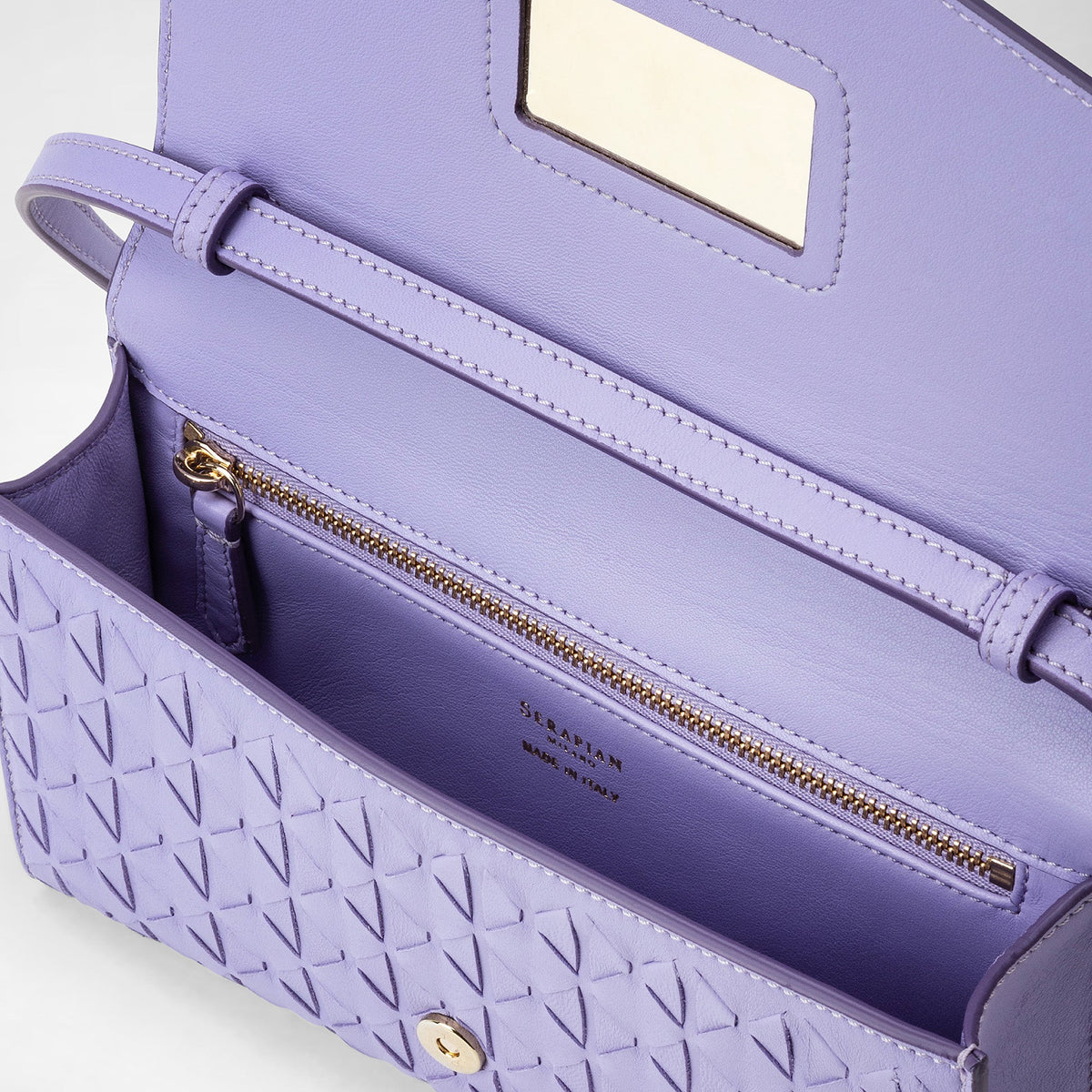 Pochette w/mirror Mosaico Lilac - Lilac