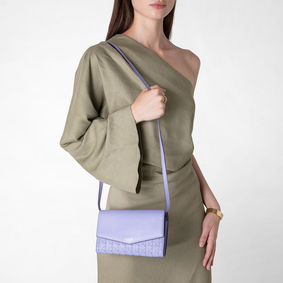 Pochette w/mirror Mosaico Lilac - Lilac