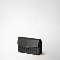Pochette avec chaîne en cuir Mosaico - Black