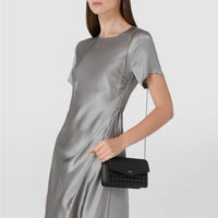 Pochette w/chain Mosaico Black - Black