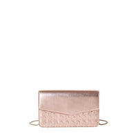 Mosaico leather clutch bag with chain - Dream