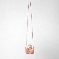nano Secret bag in Mosaico leather - Blush