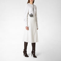 nano Secret bag in Mosaico leather - Black & Off White