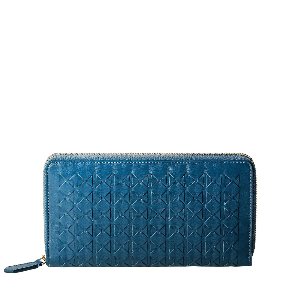 Zip around wallet Mosaico Blue Jeans - Blue Jeans