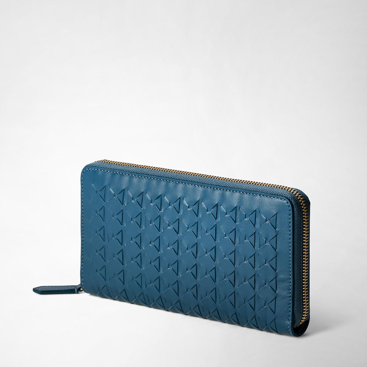 Zip around wallet Mosaico Blue Jeans - Blue Jeans