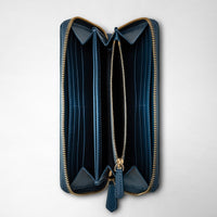 Zip around wallet Mosaico Blue Jeans - Blue Jeans