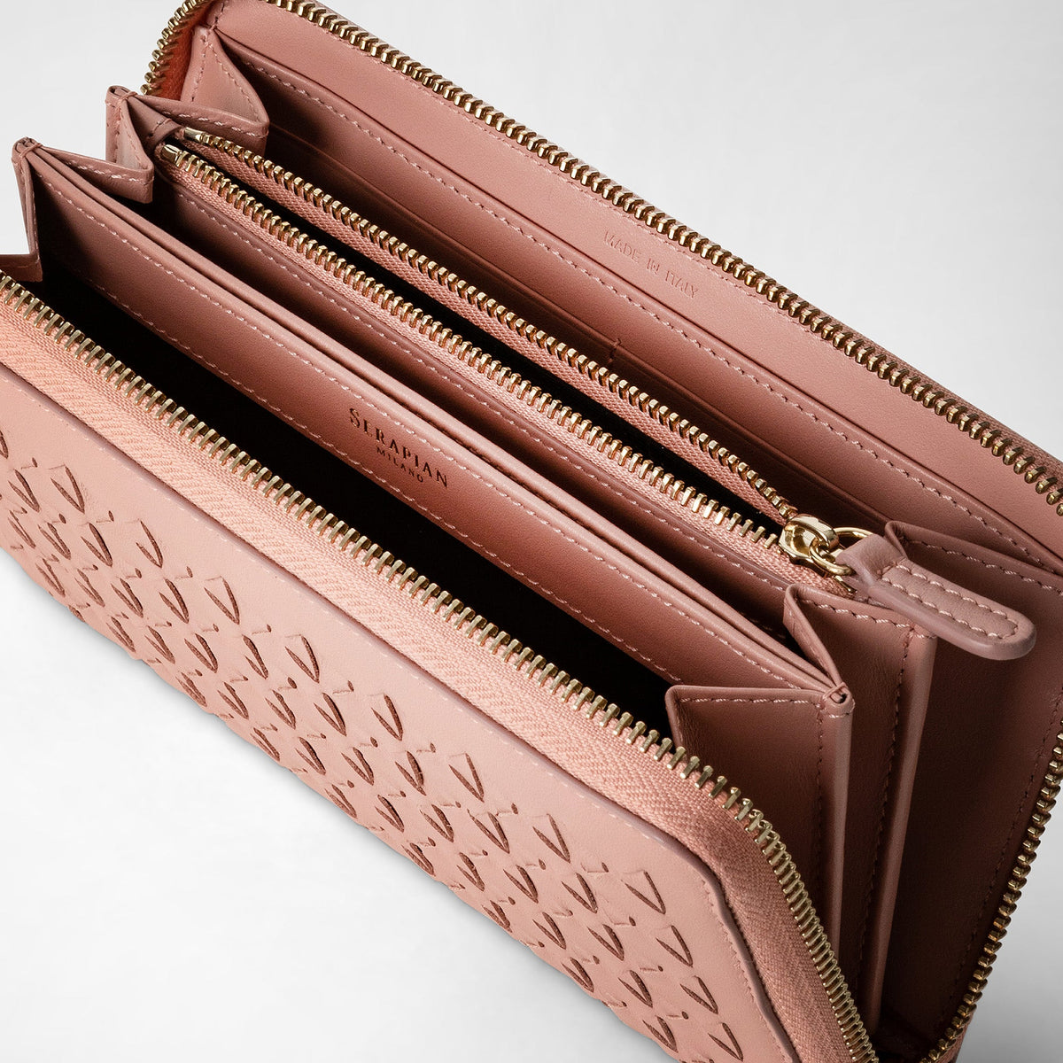 Zipped wallet Mosaico Blush - Blush