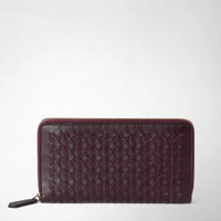 Zipped wallet Mosaico Dark Plum - Dark Plum