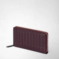 Zipped wallet Mosaico Dark Plum - Dark Plum