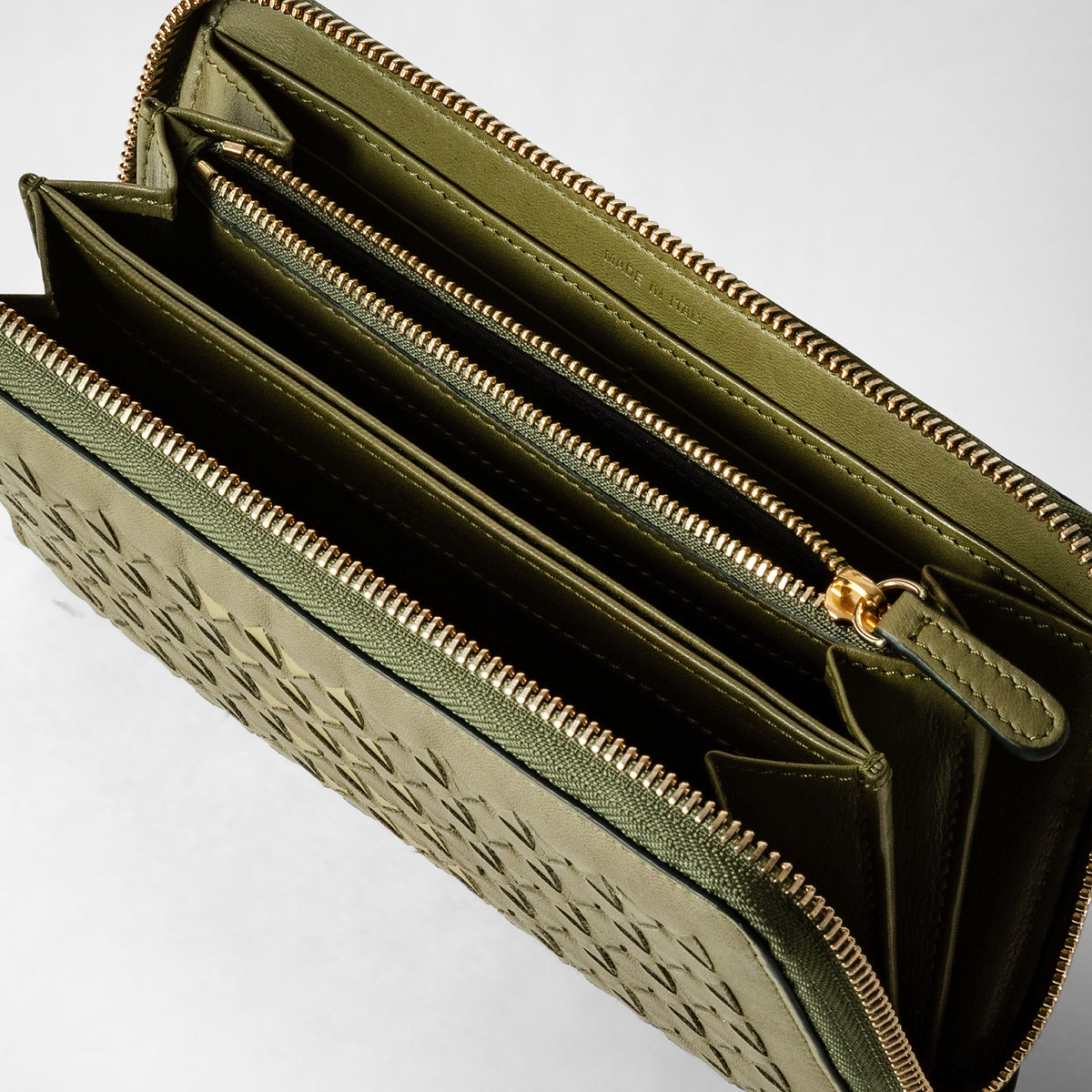 Zipped wallet Mosaico Cactus/Light Green - Cactus & Light Green