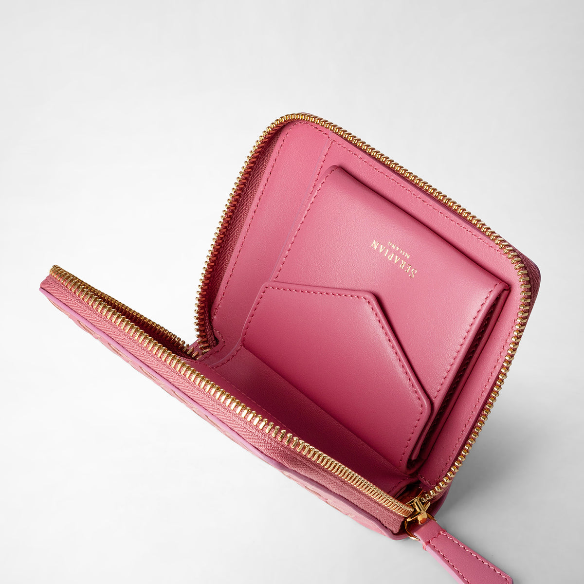 Mini zip wallet Mosaico Petal - Petal