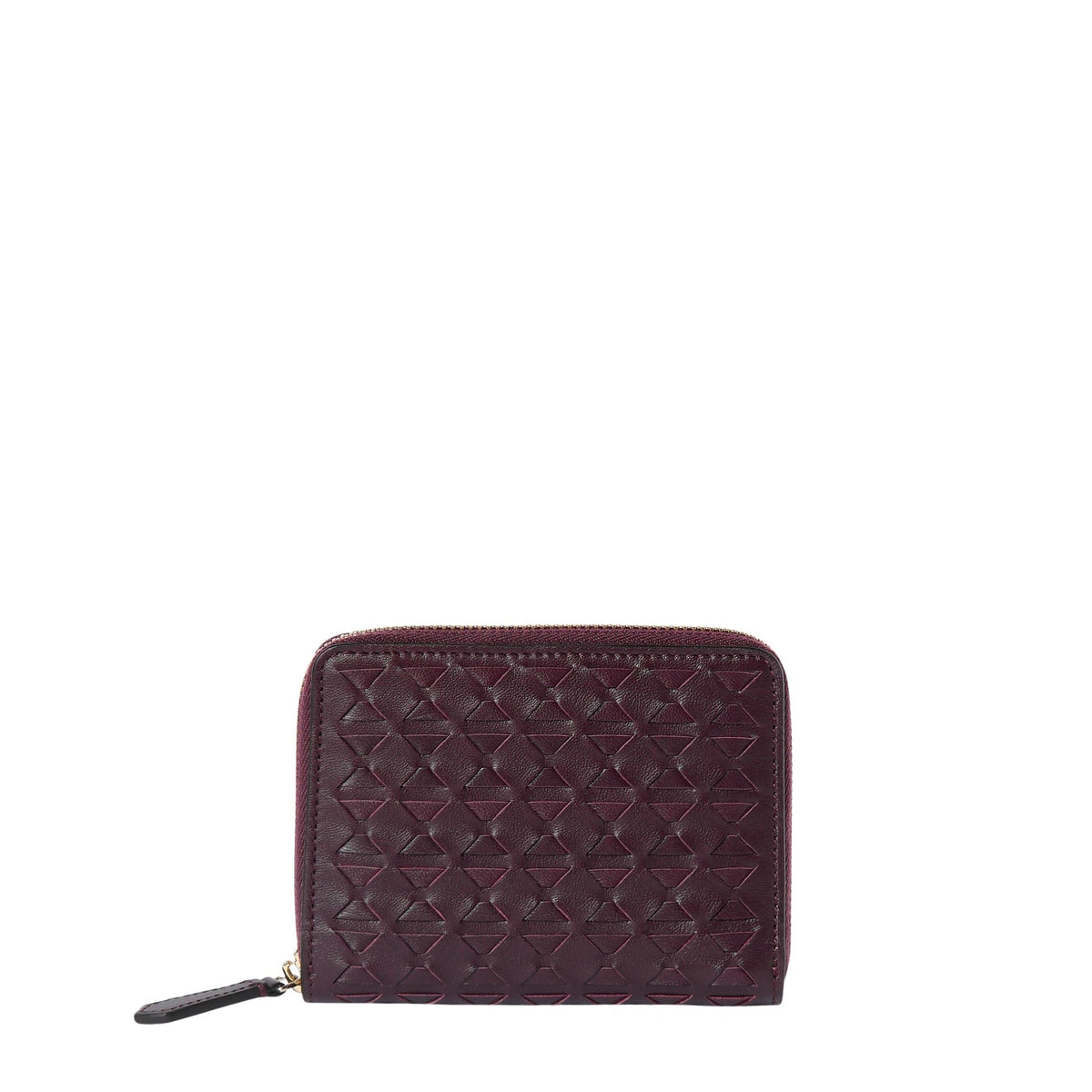 Mini zip wallet Mosaico Dark Plum - Dark Plum
