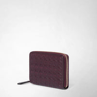 Mini zip wallet Mosaico Dark Plum - Dark Plum