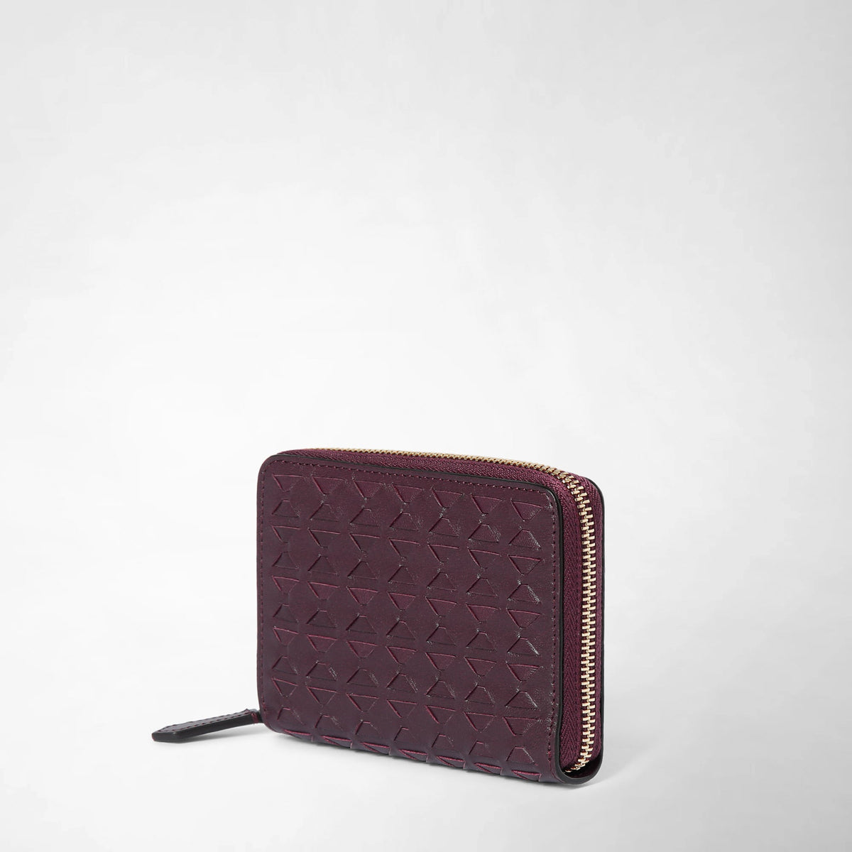 Mini zip wallet Mosaico Dark Plum - Dark Plum