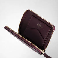 Mini zip wallet Mosaico Dark Plum - Dark Plum
